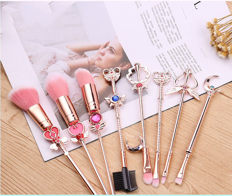 Sailor Moon Makeup Brush Tool Set - 8 Piece Collection