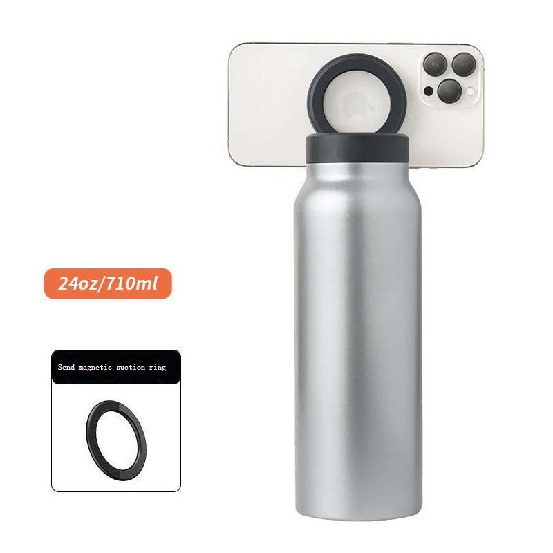 Premium Magnetic Insulated Cup with Phone Holder