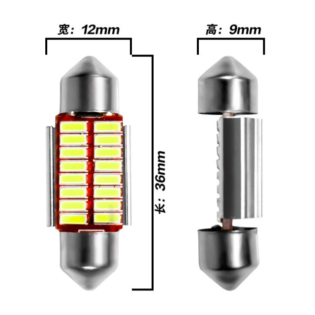 Bombilla Festoon LED Premium - Tamaños de 31mm, 36mm, 39mm, 42mm