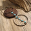 Bohemian style geometric metal arm ring Leg Chain minimalist imitation turquoise arm chain - Korvel