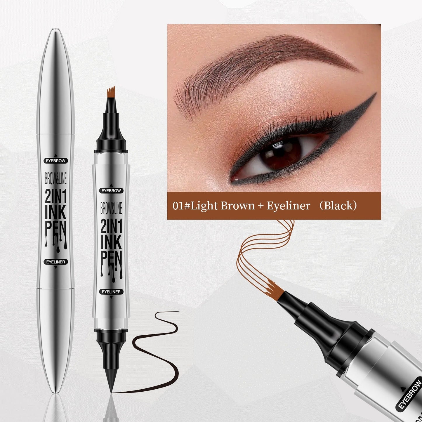 Crayon Eyeliner et Sourcils 2-en-1 Hellokiss