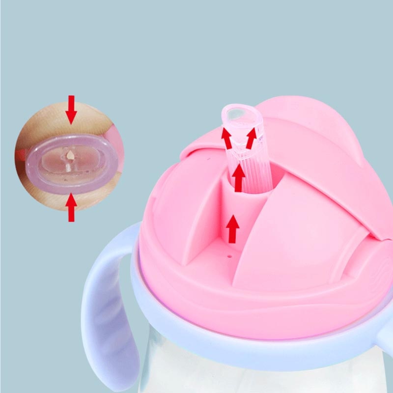 Silica Gel Feeding Kids Toddler Newborn Baby Drink Cups Water Bottles Kids Drinking Sippy A Cup with Straw Copo Infantil Drinker - Korvel