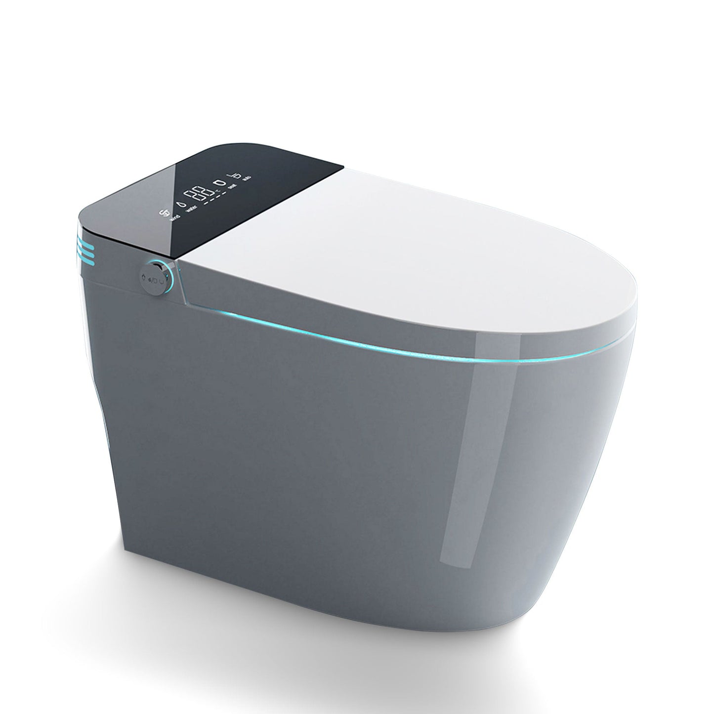 ST-GP-01 Smart Toilet with Heating, Portable Toilet with Automatic Opening and Closing, 1.28GPF Water Tank Free Toilet, White - Korvel