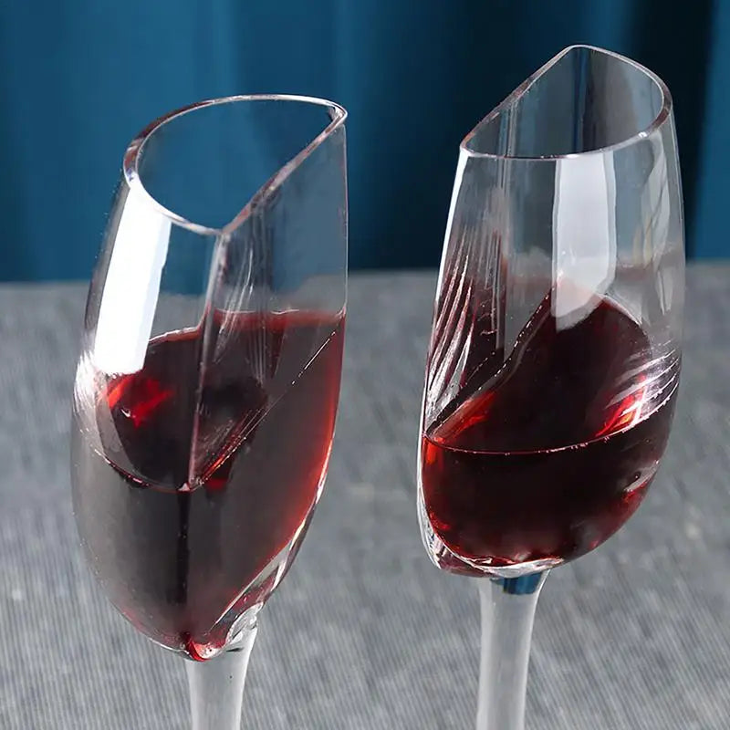 Creative Half Red Wine Cups Multi-use Vintage Tall Wine Glassware Long Stemmed Wine Champagne Glasses - Korvel