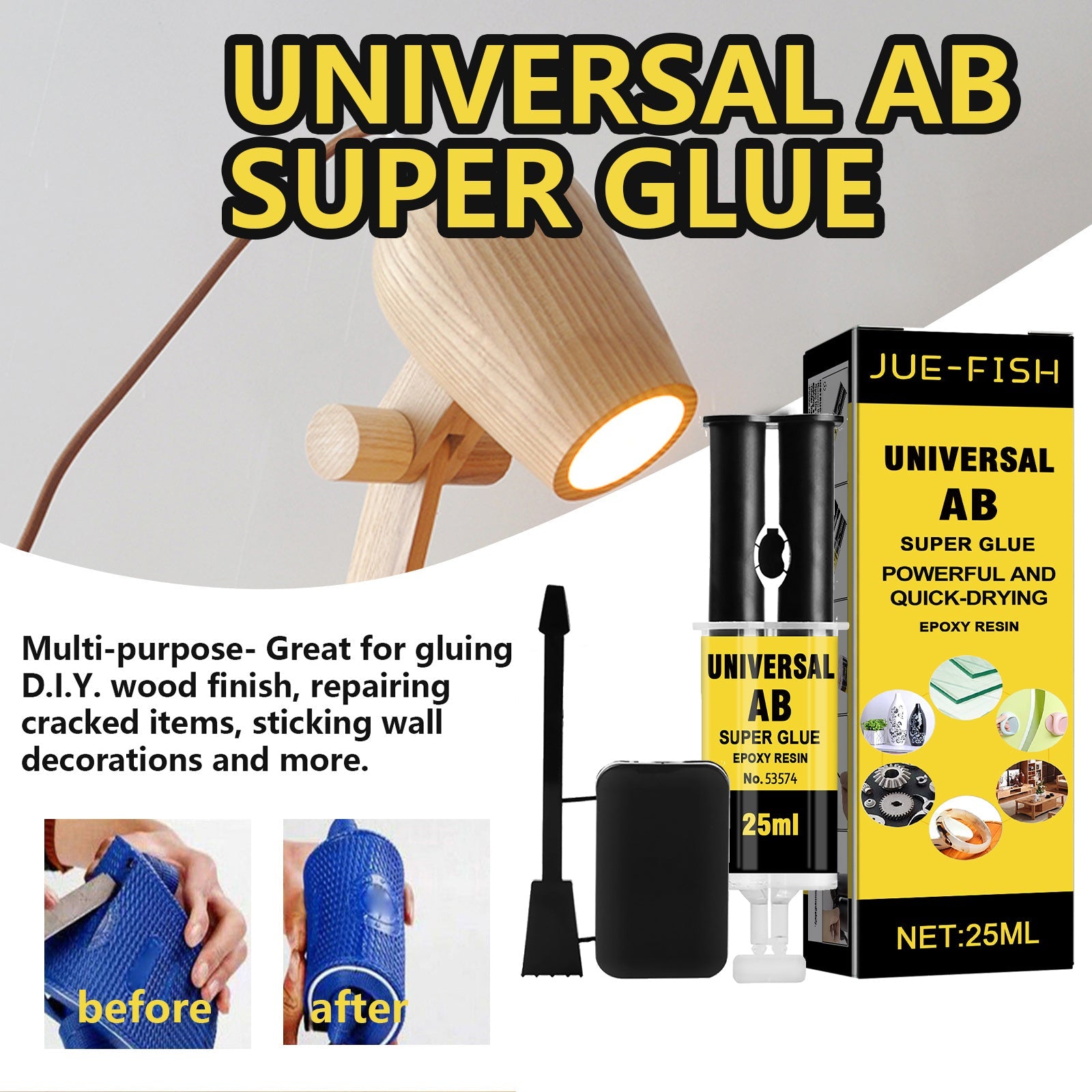 Casting Adhesive, Epoxy Resin AB Adhesive Waterproof And High Temperature Resistant Multi-functional Metal Crack Repair Adhesive - Korvel