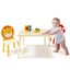 Kids Table and 2 Chairs Set - Wooden Activity Play Set