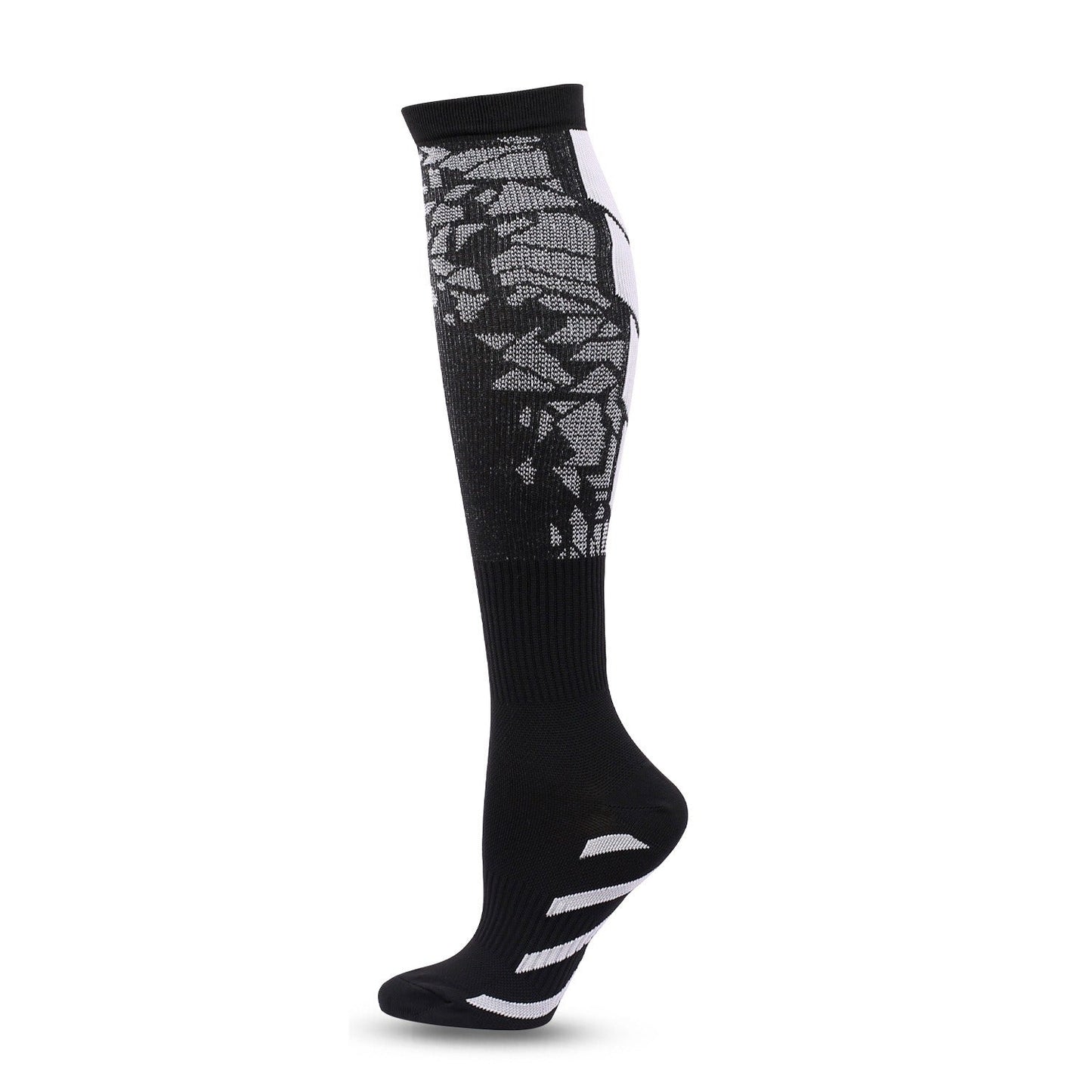 Valentine's Day Hot selling Pressure Socks Set with Black Heart Shaped Calf Socks and Heart Shaped Running Socks - Korvel