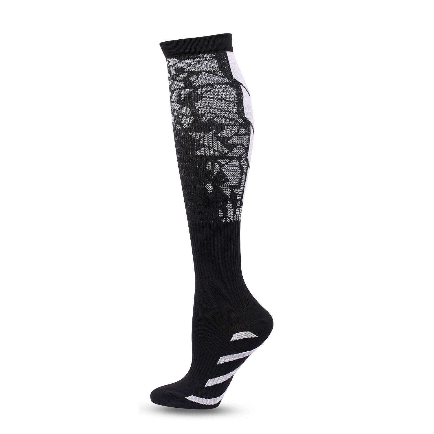 Valentine's Day Hot selling Pressure Socks Set with Black Heart Shaped Calf Socks and Heart Shaped Running Socks - Korvel