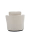 Rotating bucket chair living room comfortable circular sofa chair 360 degree rotating bucket club chair armchair (beige) - Korvel