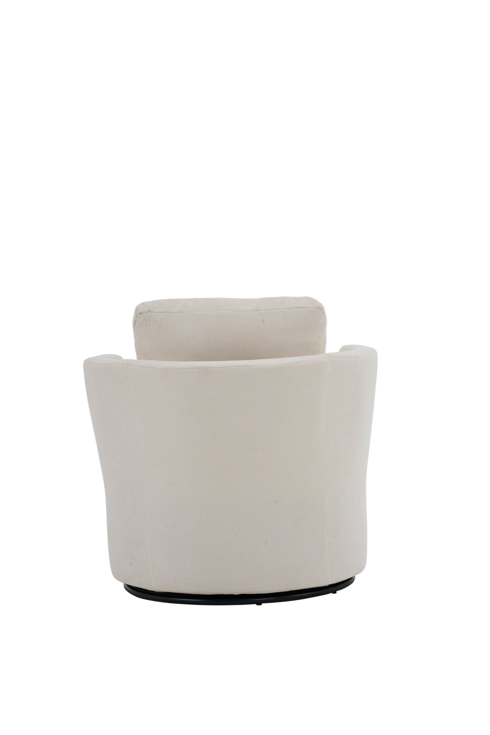 Rotating bucket chair living room comfortable circular sofa chair 360 degree rotating bucket club chair armchair (beige) - Korvel