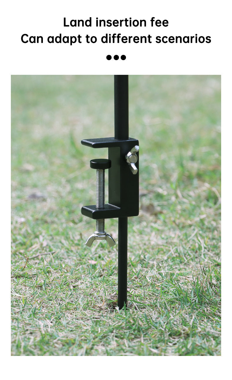 Portable Aluminum Alloy Camping Lamp Holder with Storage Bag