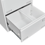 Horizontal file cabinet, 2 drawers, white file cabinet with lock, metal file cabinet with lock, 3 drawers, legal office cabinet - Korvel