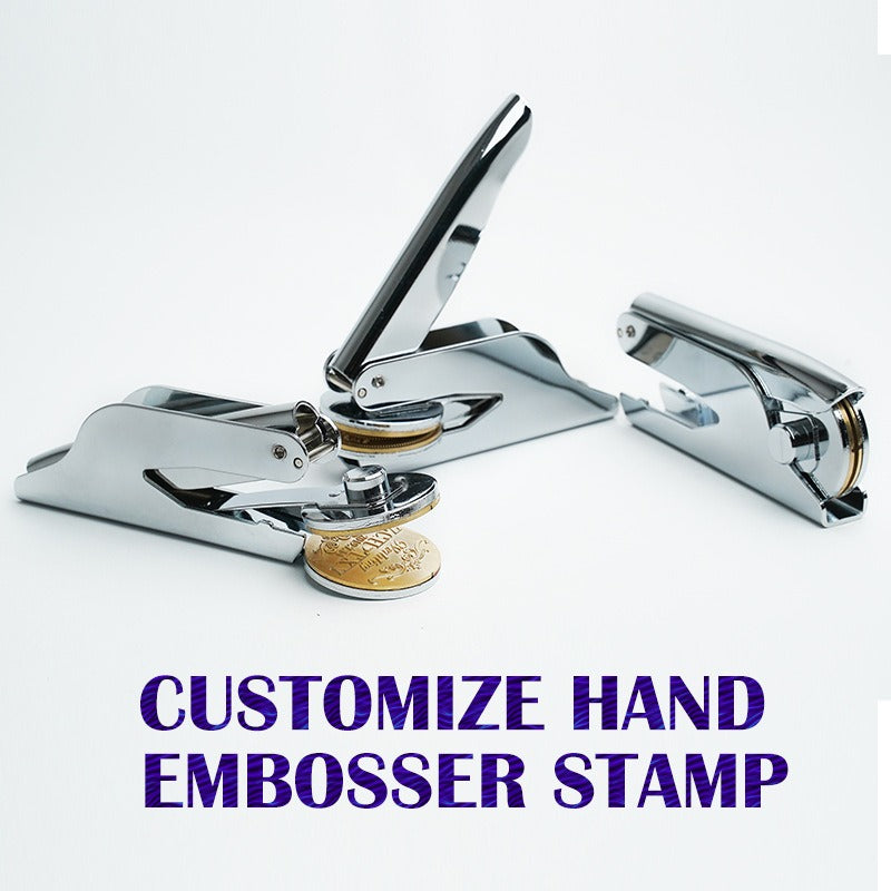 Handheld pliers with engraved steel stamp pattern logo embossed steel stamp embossing seal carving DIY - Korvel