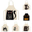 1Pcs Cotton and linen creative European and American cartoon cute cat apron - Korvel