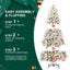5FT PVC Memory Wire Christmas tree (With Light) - Korvel