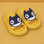 Big-Eyed Black Cat Cartoon Sandals One-Piece Soft Bottom Soft Face Parent-Child Amazon Baby Children's Slippers - Korvel