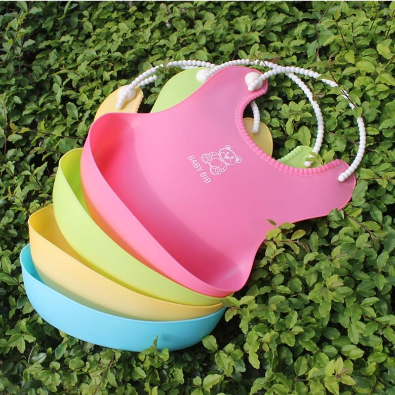Baby Infant Toddler Waterproof Silicone Bib - Korvel