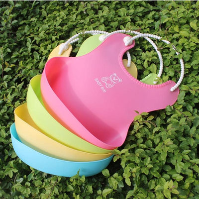 Baby Infant Toddler Waterproof Silicone Bib - Korvel