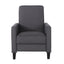 Smoke Fabric Push Back Chair for Elegant Home Décor - Korvel