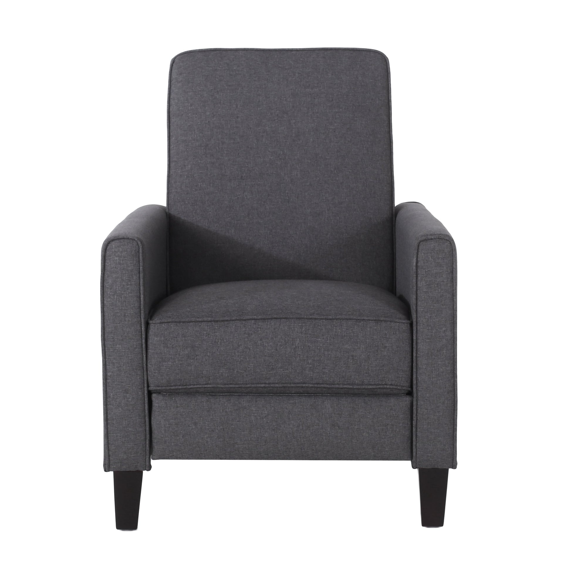 Smoke Fabric Push Back Chair for Elegant Home Décor - Korvel