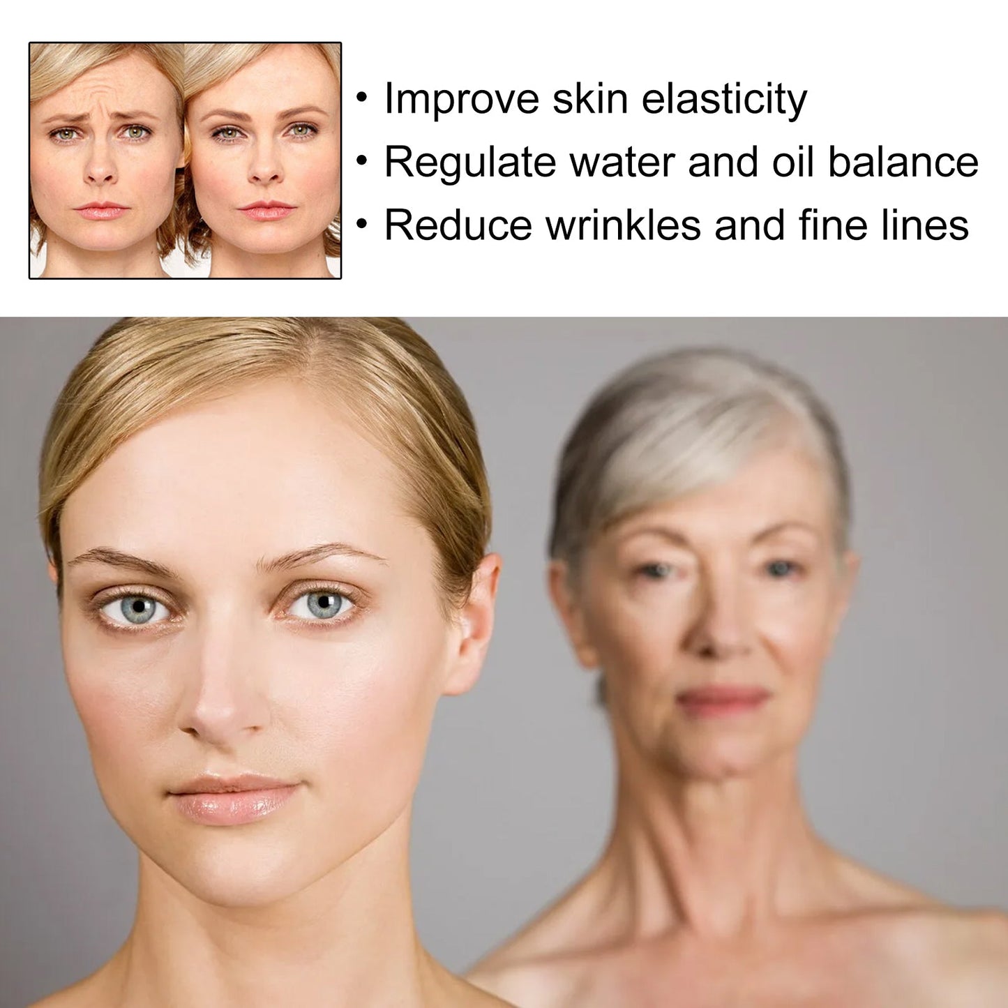 Vitamin C Serum, Moist Tender Firming Skin Fade Out Fine Lines Anti-Wrinkle Skin Cream - Korvel