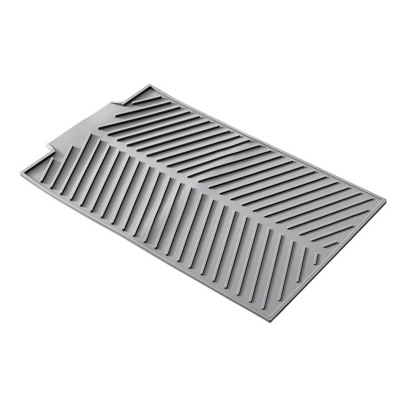 Dishes drain pad insulation pad can be cut kitchen wash countertop drain dishes sink stove water control silicone mat - Korvel