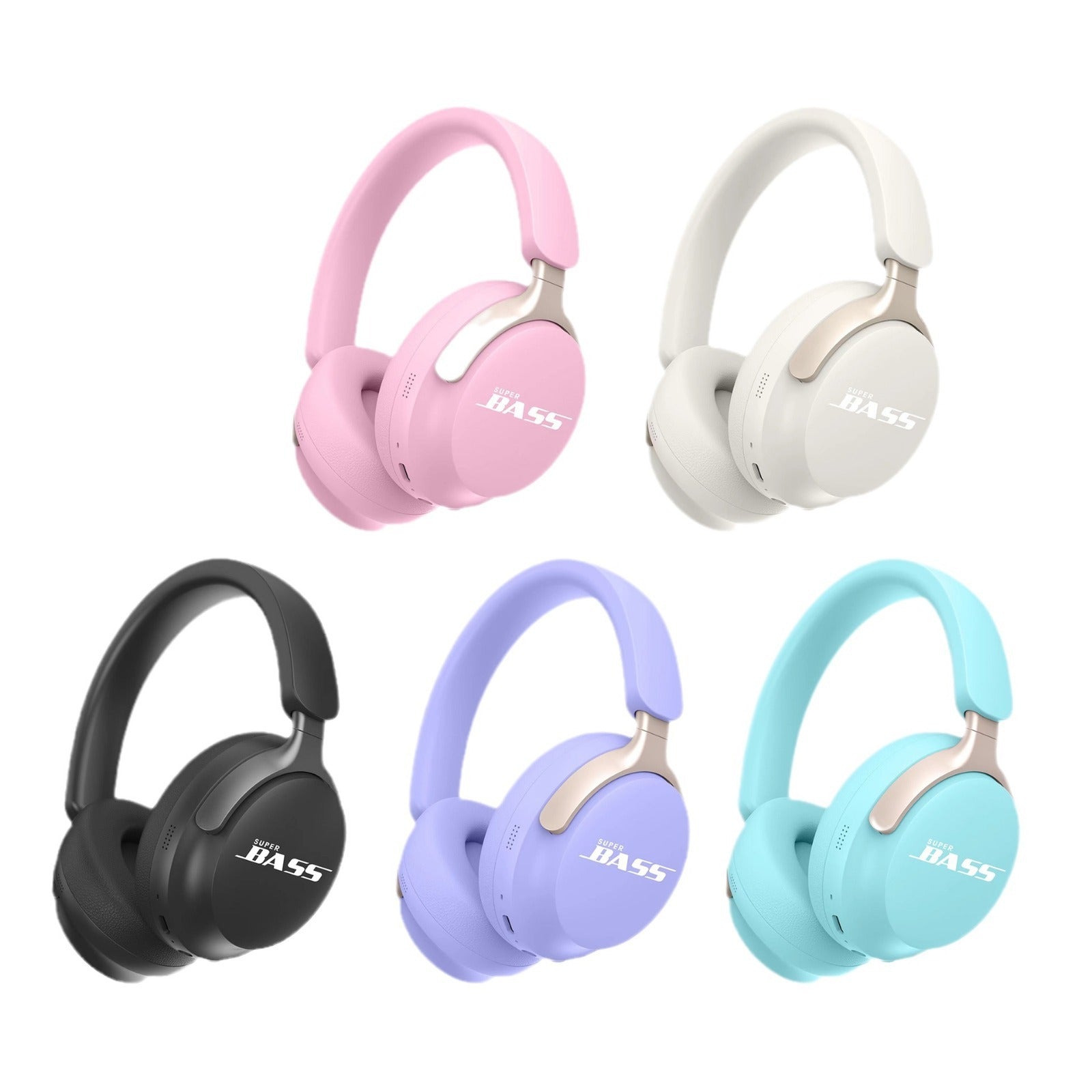 New wireless Bluetooth headset with macaron color AKZ-23 card insertion FM headset - Korvel