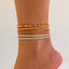 Melad Color Summer Beach Rice Bead Anklet - Versatile Stacking Chain