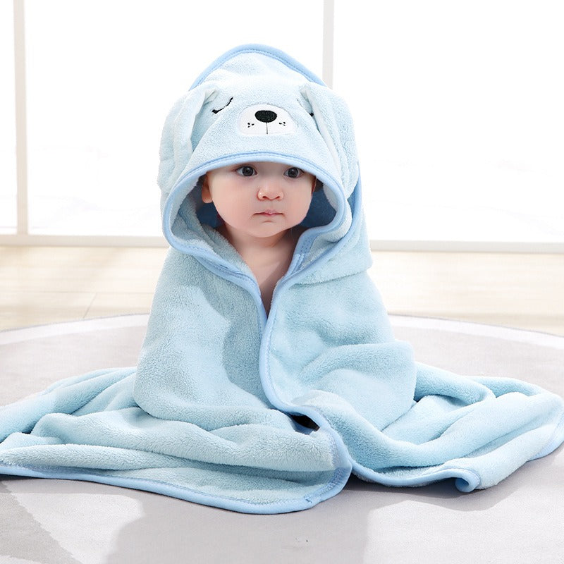 wholesale child baby cartoon animal face elephant hooded towel newborn - Korvel