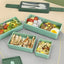 Portable microwaveable three-layer lunch box lunch box - Korvel