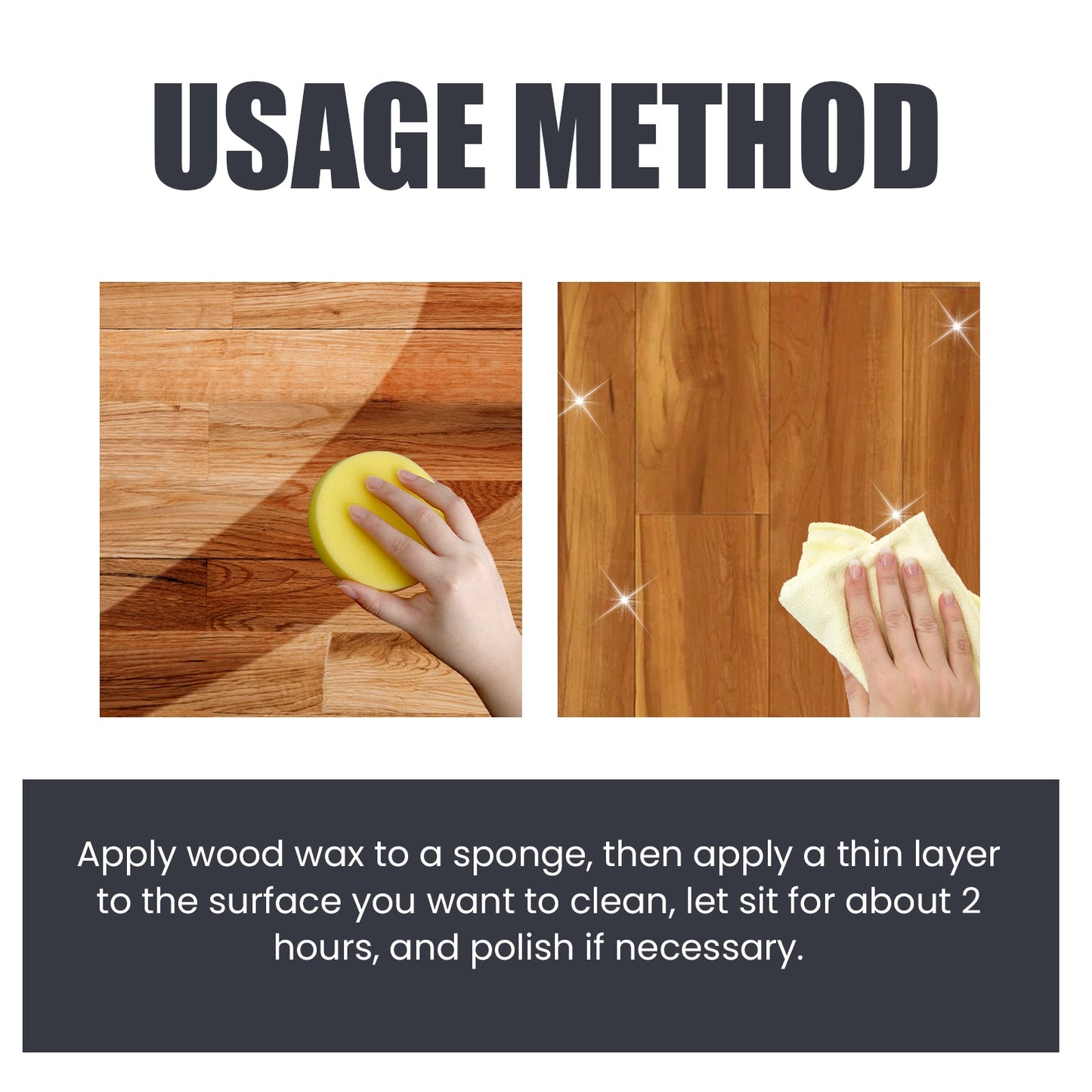Beeswax, Wood Floor Mahogany Furniture Scratches Cleaning Care Polishing Brightening Maintenance Care Wax - Korvel