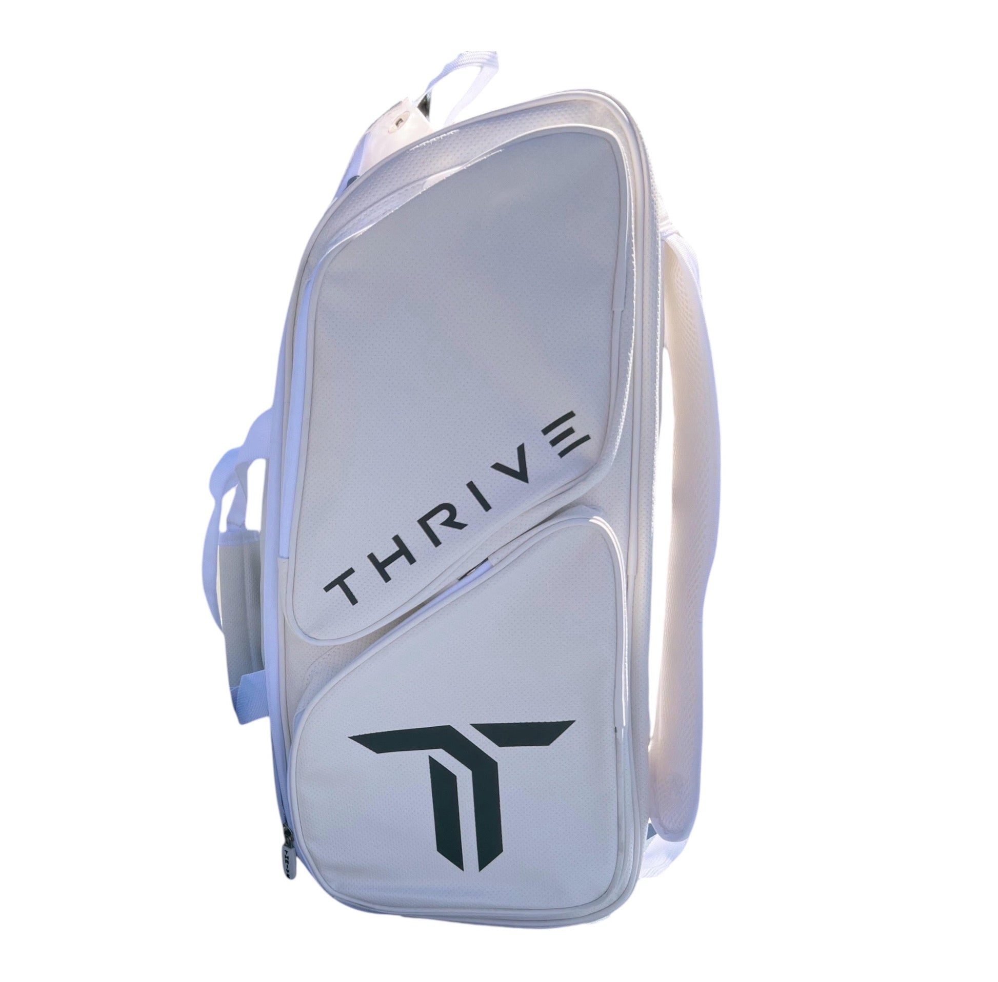 Premium White Elite Pro Tour Pickleball Bag with Shoe Compartment - Korvel
