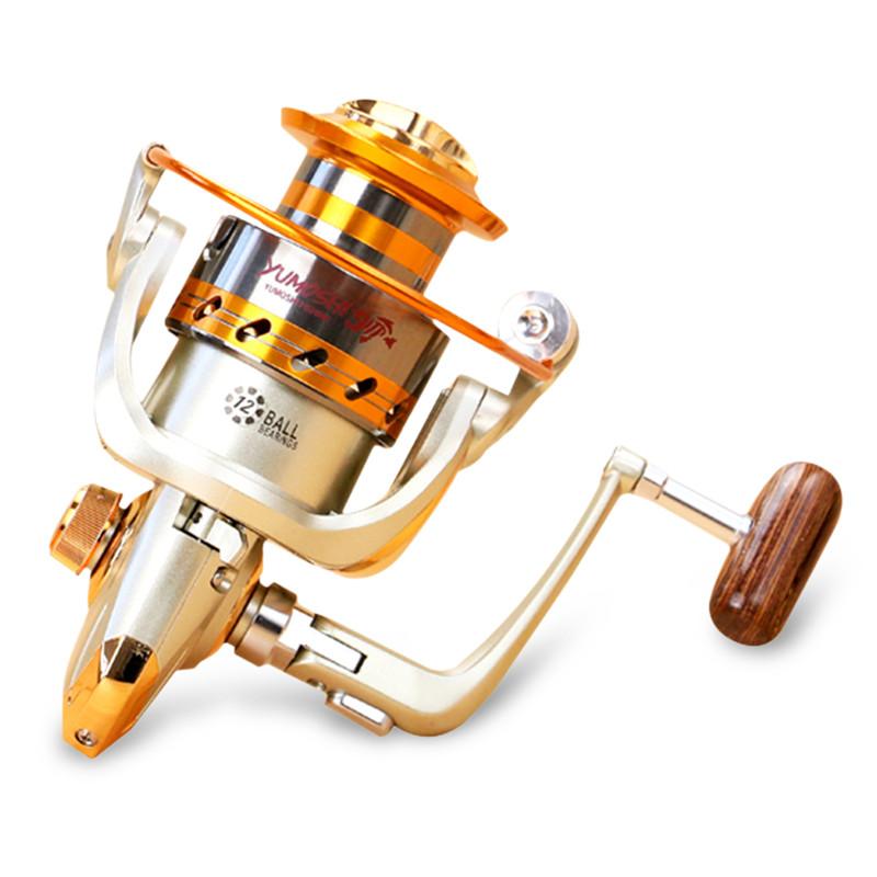 Yumoshi EF1000-7000 12BB 5.2:1 Metal Spinning Fishing Reels Fly Wheel For Fresh/ Salt Water - Korvel