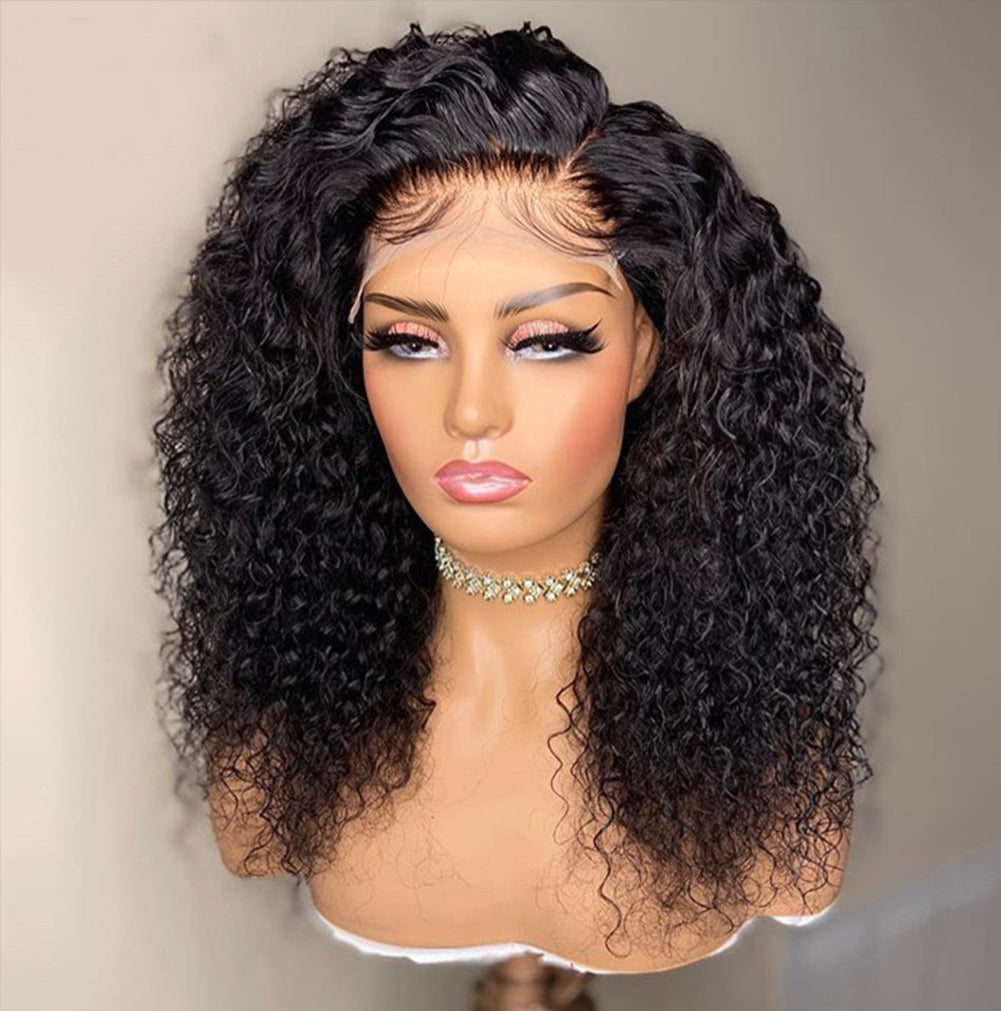 European And American Wigs African Small Volume Women's Chemical Fiber Front Lace Wig - Korvel