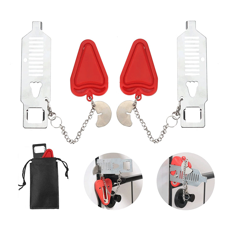 Travel Anti-Theft Door Block Portable Lock Top Door Lock Door Lock Portable Door Lock - Korvel