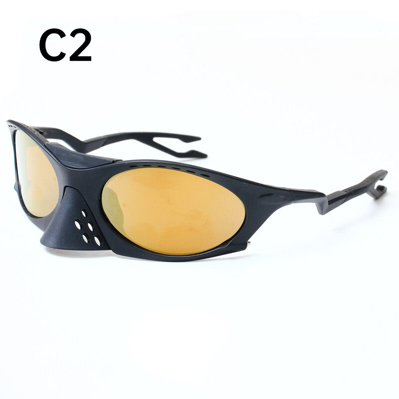 2025 Men's Outdoor Sunglasses: Y2K Cycling/Driving, Polarized, Windproof, INS Trendy - Korvel