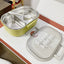 Korean Style Stainless Steel Two Compartment Lunch Box