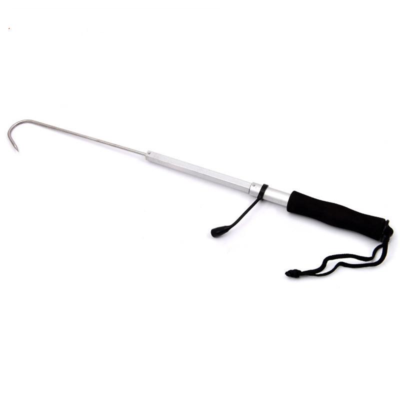 LEO 60cm Telescopic Fishing Gaff Hook Stainless Stee - Korvel