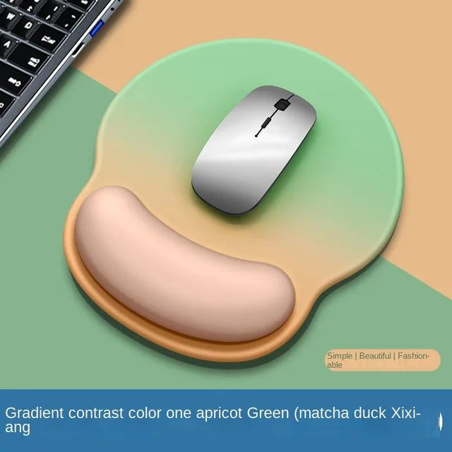 Gradient Mouse Pad Wrist Guard with Logo Female Wrist Guard Mouse Pad Wrist Support Computer Silicone Mouse Pad Wholesale - Korvel