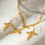 18K Gold-Plated Stainless Steel Cross Necklace - Korvel