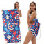 Two-in-One Foldable Beach Towel with Storage Bag