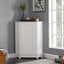 Modern White Triangle Corner Bathroom Cabinet with Adjustable Shelf