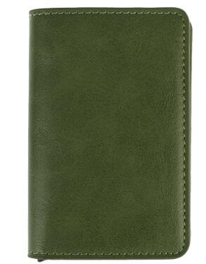 Male Metal Card Holder RFID Aluminium Alloy Credit Card Holder PU Leather Wallet Antitheft Men Wallet Automatic Pop Up Card Case - Korvel