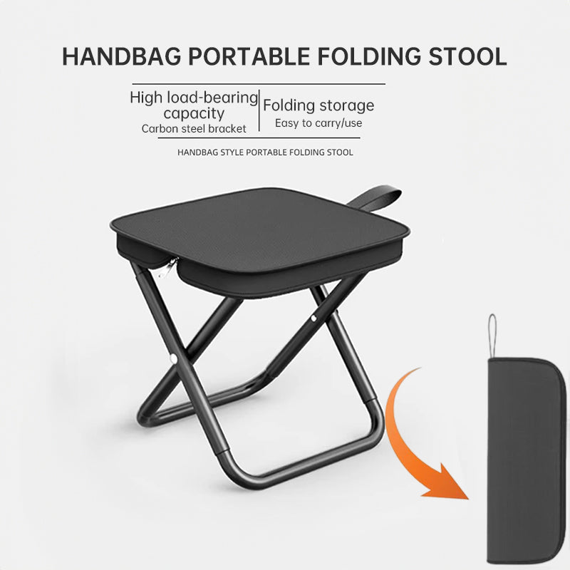 Portable Ultralight Camping Picnic Chair - Doubles as Fishing Stool and Travel Seat with Fishing Tool Holder - Korvel