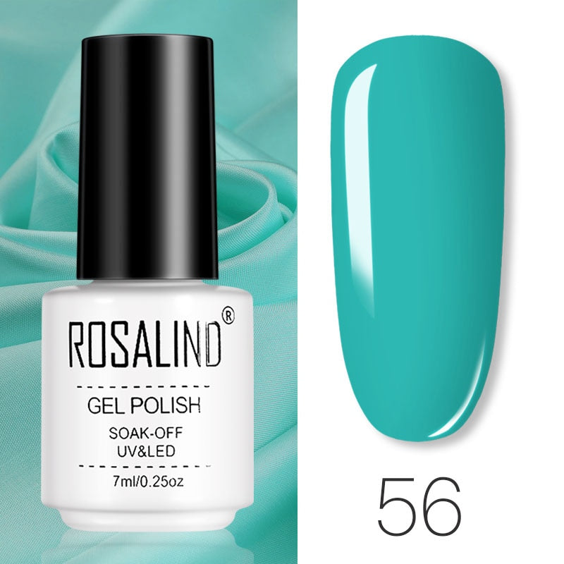ROSALIND Gel Polish Set Manicure for Nails Semi Permanent Vernis top coat UV LED Gel Varnish Soak Off Nail Art Gel Nail Polish - Korvel