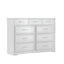 Elegant 9-Drawer Dresser with Antique Handles