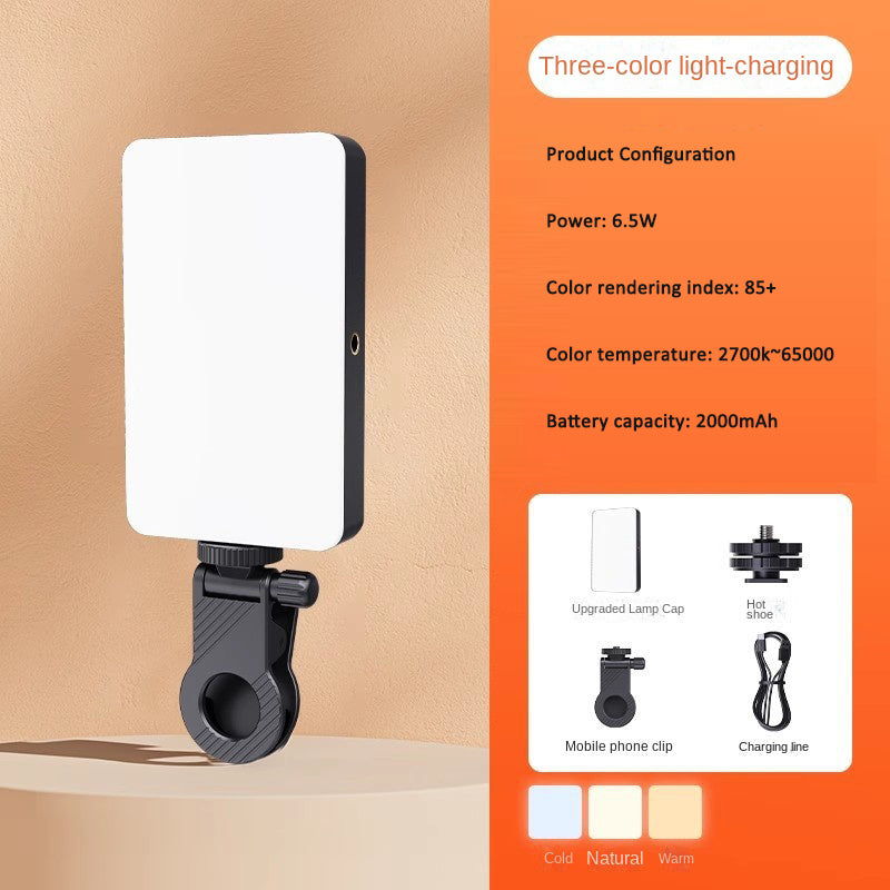 Cross-border Mobile Live Streaming Video Photography Fill Light LED Flash Light Camera Lighting Lamp Video Conference VLOG Lamp - Korvel