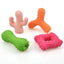 New Pet Latex Toy with Spiked Bone and Four-Corner Square Latex Sound Toy Durable Teeth-Cleaning Dog Toy - Korvel