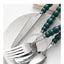 Set of 4 Stainless Steel price Creative Stainless Steel Colorful Pearl Handle Spoon Fork Knife High End Cutlery Set - Korvel