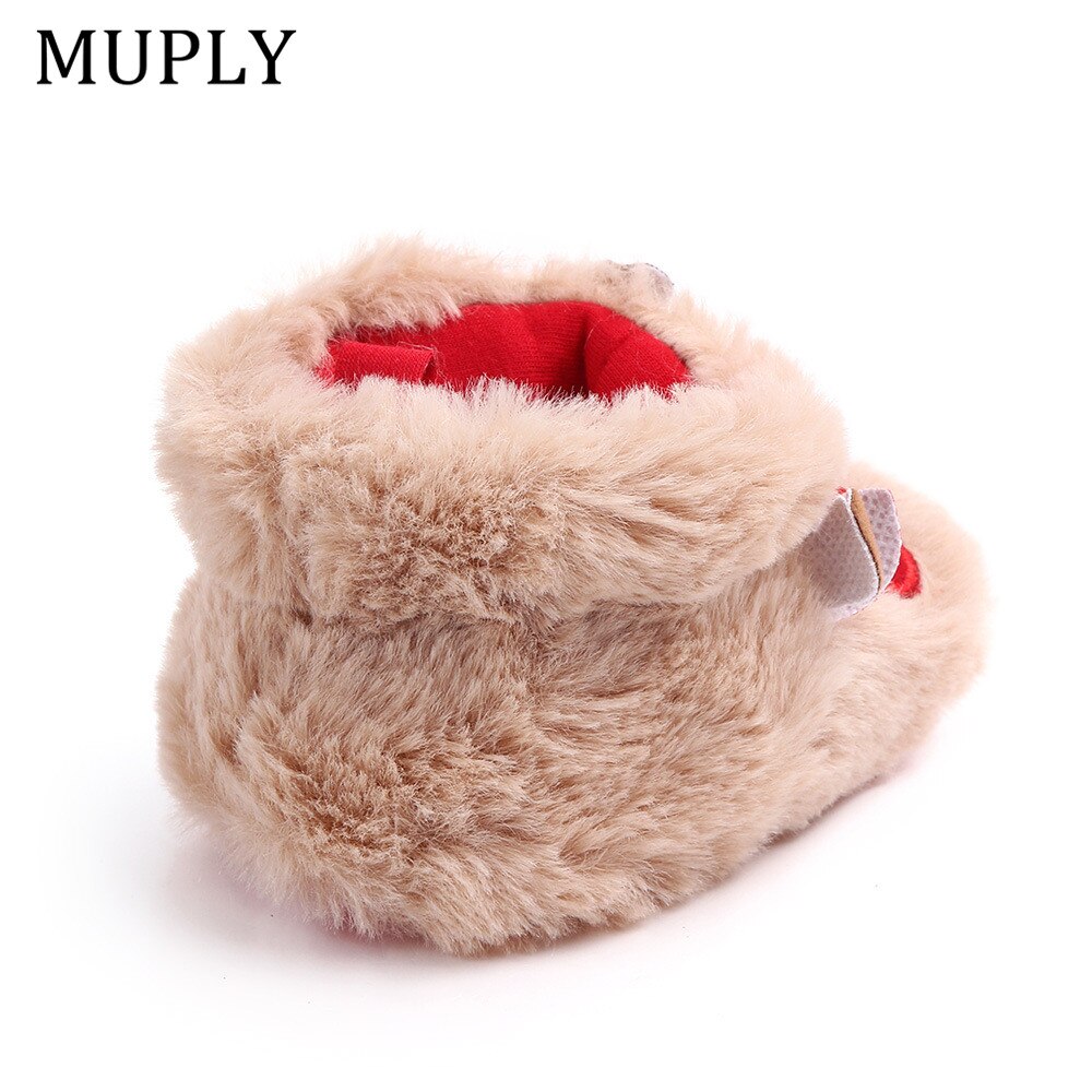 Winter Baby Girls Boys Keep Warm Shoes Muply Christmas Elk First Walkers Anti-slip Newborn Toddler Infant Girl Footwear Shoes - Korvel